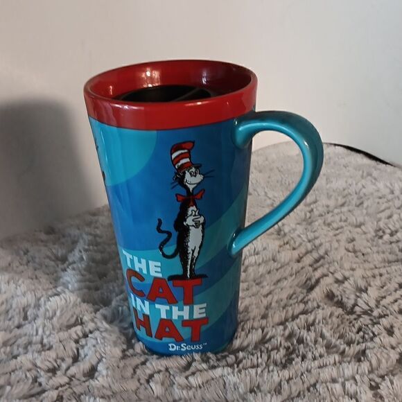 Dr Seuss Cat In The Hat Ceramic Travel Mug - Picture 7 of 7